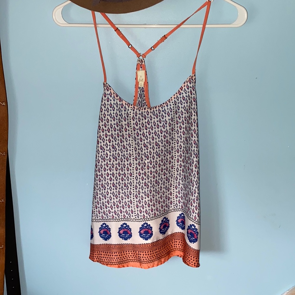 Anthropologie Eloise Patterned Tank Top XS